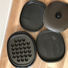 ホットプレート　たこ焼き、グリルプレート付きの画像
