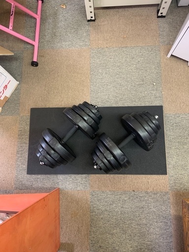 ダンベル セット 20KG マット付 重量変更