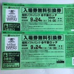 お値下げしました‼️急募‼️24日ソフトバンクホークス戦試合チケ...