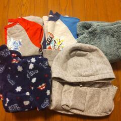 120男の子 冬ものセット ユニクロ Right-on   フリースパジャマの画像