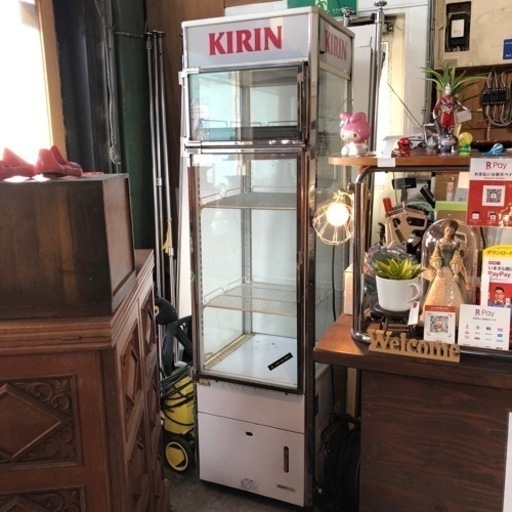 【完売】9月26日までに引き渡し△▼KIRIN ガラスショーケース冷蔵庫▼△