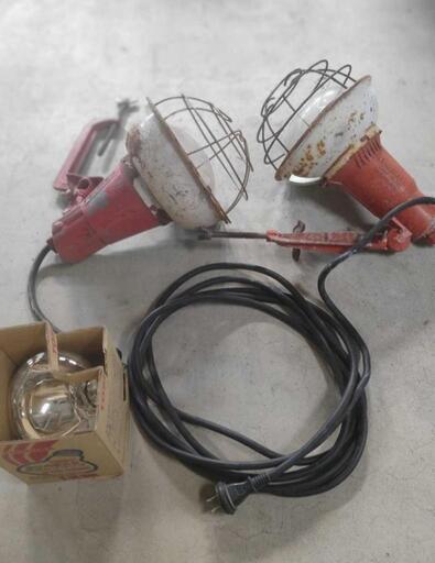 200W 作業灯  2個セット 替え電球付