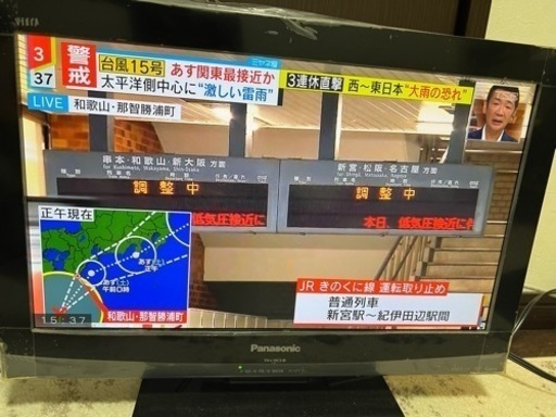 19インチパナソニックテレビとソニーのDVD再生機