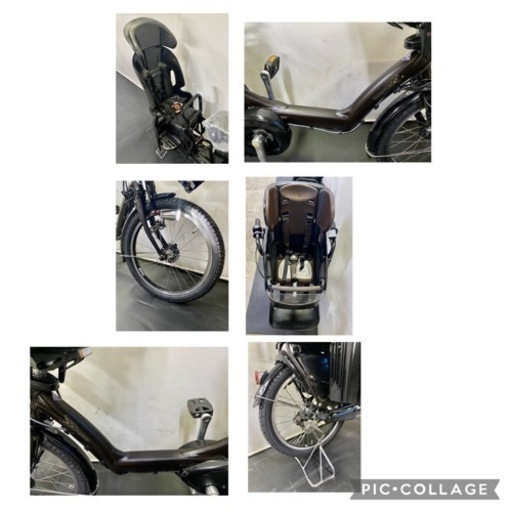 関東全域送料無料 保証付き 電動自転車　ブリヂストン　アンジェリーノ　20インチ 3人乗り 8.7ah 茶