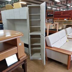 【愛品倶楽部柏店】　ニトリ　Nウォーレン１５０セット＆ウォーレン４０－２Ｄ　壁面ユニットキャビネット左右セット　白の画像