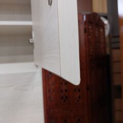 【愛品倶楽部柏店】　ニトリ　Nウォーレン１５０セット＆ウォーレン４０－２Ｄ　壁面ユニットキャビネット左右セット　白の画像