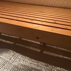 セミダブルベッドマッドレス&スノコの画像