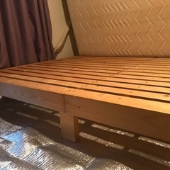 セミダブルベッドマッドレス&スノコの画像