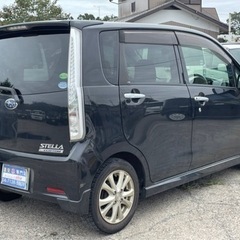 【支払総額19.8万円】車検令和5年2月 ステラカスタム 高年式軽自動車！フルセグTV  スマートキー オートエアコン 純正アルミホイール4本付き！機関良好♪の画像