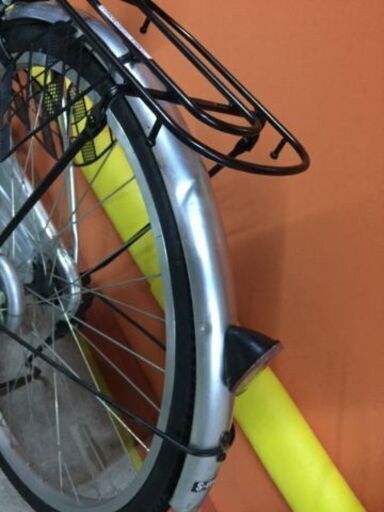 《レンタサイクル店使用　自転車整備士整備済み！》NO148中古車　26インチ　シティサイクル 　シルバー 