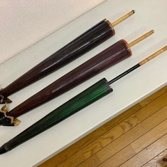 蛇の目傘三本●差し上げます