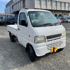 低走行3.5万キロ☆車検付き☆キャリィトラック5MT☆軽トラ☆新品シートカバー☆極上車の画像