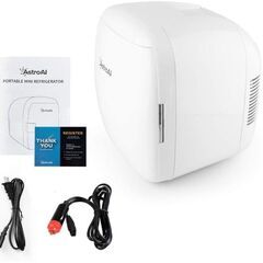 新品　未使用　そのほかも色々激安にて、出品してます！！AstroAI 冷蔵庫 小型 ミニ冷蔵庫 小型冷蔵庫 車載冷蔵庫 冷温庫 9L 車載 保温 保冷 2電源式 日本語説明書 ホワイト バレンタイン キットの画像