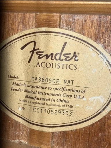 Fender エレアコ