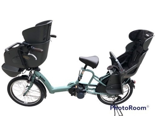 【美品❗️】電動アシスト自転車　3段変速　3人乗り　チャイルドシート　ブリヂストン bikke POLAR e 2017 BP0D37
