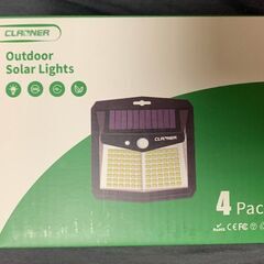 新品　未使用　そのほかも色々激安にて、出品してます！！【4個セット センサーライト】128LED ソーラーライト 屋外 玄関 ソーラーセンサーライト スポットライト 270°照明範囲 人感センサーライト 自動点灯/消灯 防水 防犯 防犯対策 庭 玄関 駐車場 ガーデンライトの画像