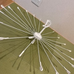 洗濯セット（カゴ＋パラソル型ハンガー）の画像