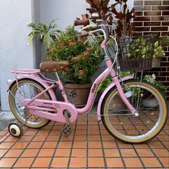 子供自転車補助輪付き