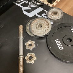 バーベル140kg +ベンチ台 +スクワット台の画像