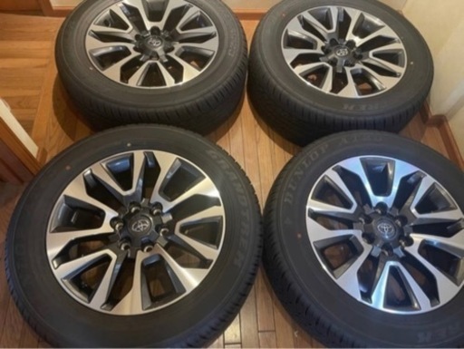 トヨタ 150 ランクル プラド TZ-G標準 TX-L OP 19インチ 新車外し(9/7納車)(22年32週) PCD139.7 7.5J +25 ダンロップ AT23 265/55R19 4本