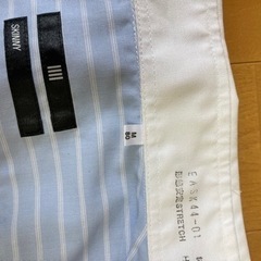 値下げ‼️⭐️未使用のワイシャツ⭐️ 白い丸襟&スカイブルー！の画像
