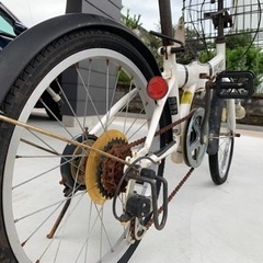 【ほぼジャンク】ARCHNESS 折りたたみ自転車 20インチ　206-A (ホワイト)の画像