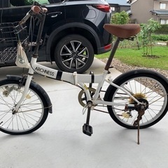 【ほぼジャンク】ARCHNESS 折りたたみ自転車 20インチ　206-A (ホワイト)の画像