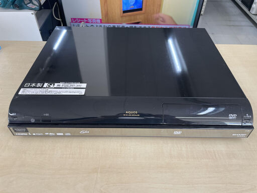 SHARP　DVDレコーダー　リモコン無し　2007年製　　リサイクルショップ宮崎屋住吉店　23.1.22 y