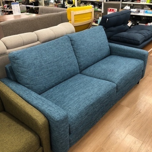 【ぶるーのさし色】 ニトリ 3人掛けソファー