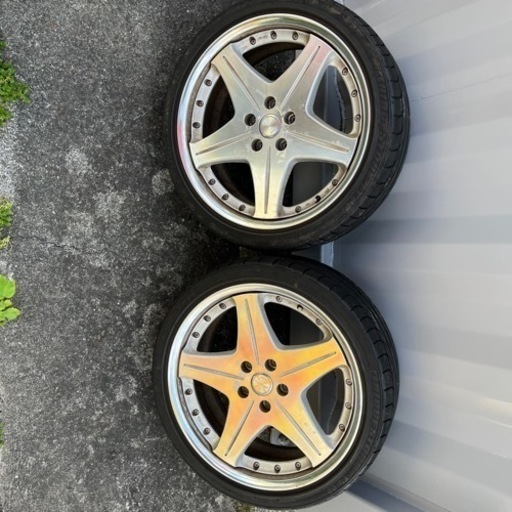 19インチタイヤホイールセット　ワーク　ユーロライン　4本