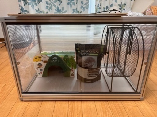 ハリネズミ　小動物　爬虫類　ケージセット