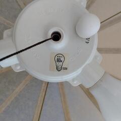 和紙の3灯照明の画像