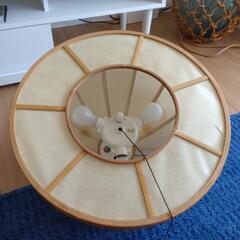 和紙の3灯照明の画像