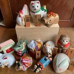 木目込み人形　十二支セット