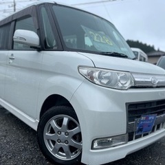 ★支払総額22.8万円★車検令和6年10月まで ダイハツ タント カスタムRS ターボ 車検2年付 左パワスラ スマキー ETC付 修復歴なし！の画像