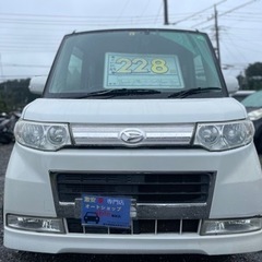 ★支払総額22.8万円★車検令和6年10月まで ダイハツ タント カスタムRS ターボ 車検2年付 左パワスラ スマキー ETC付 修復歴なし！の画像