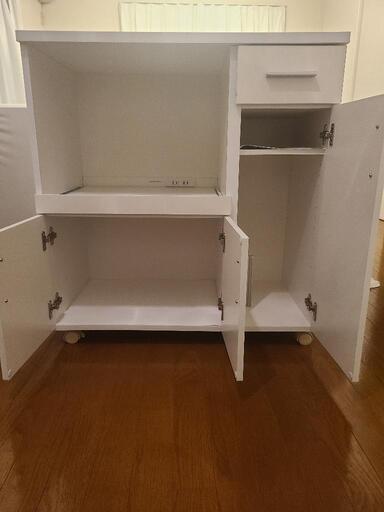 レンジ台(キッチンカウンター)　ホワイト