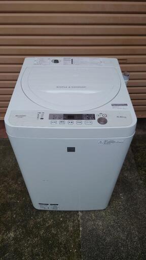SHARP シャープ 洗濯機 ES-G4E5-KW 4.5㎏ 2018年製　