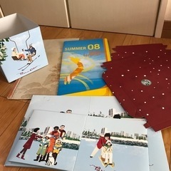 昔のスターバックスのメニュー表やボックスなど