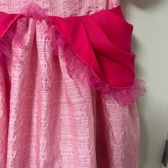 ピーチ姫　ドレス　コスプレ　ハンドメイド　110 から120くらいの画像