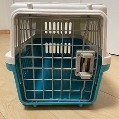 猫 犬 ペット キャリーバッグ 青の画像