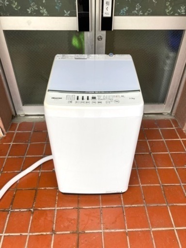 【値下げしました】洗濯機　ハイセンス　HW-G55A-W 5.5Kg 全自動洗濯機　ホワイト　2018年製