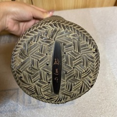 人間国宝　八木澤啓造作　竹花瓶の画像