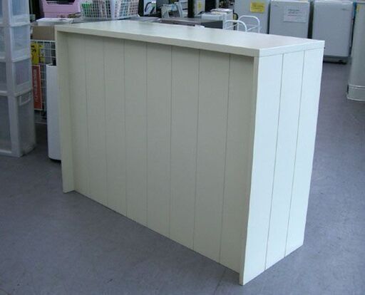 受注製作☆ホワイトシャビーカウンターテーブル【1200】カントリー調