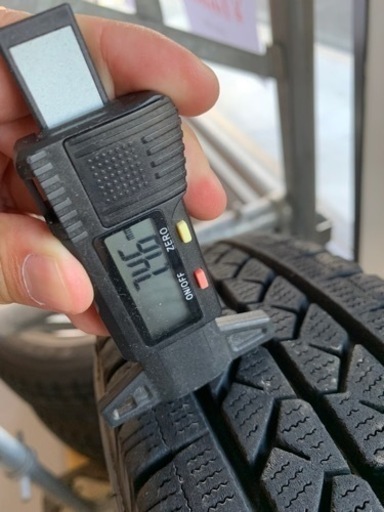 【中古】145/R12 6PRスタッドレスタイヤ&ホイール4本セット
