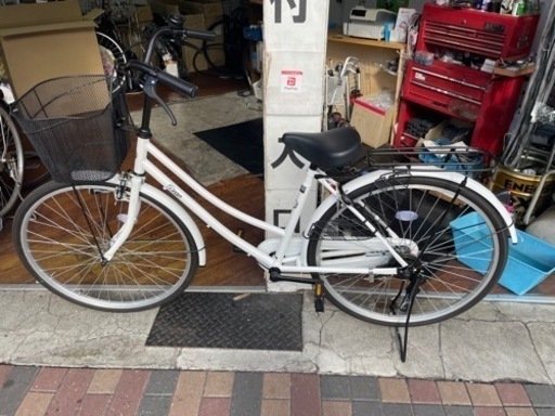 自転車26インチ 白