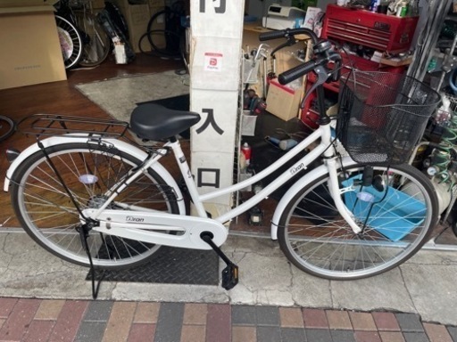 自転車26インチ 白