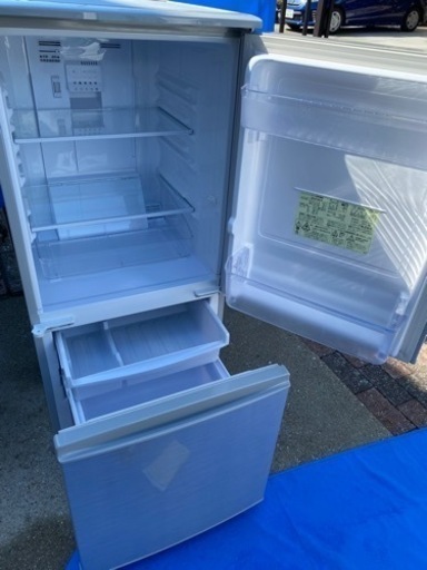 2015年製🌼 シャープ SHARP SJ-D14A-S [冷蔵庫 （137L・つけかえどっち