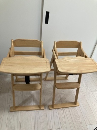 大和屋ハイチェア二脚セット