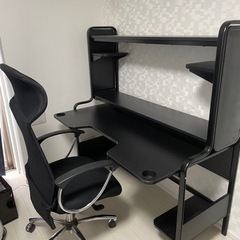 IKEA ワークデスク&ニトリチェアセット
